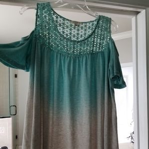 Umgee, boutique, cold shoulder top